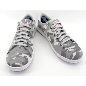 Straight Down Golf Shoes Mens 14 Grey Camo Spikeless Knit Preppy Comfort